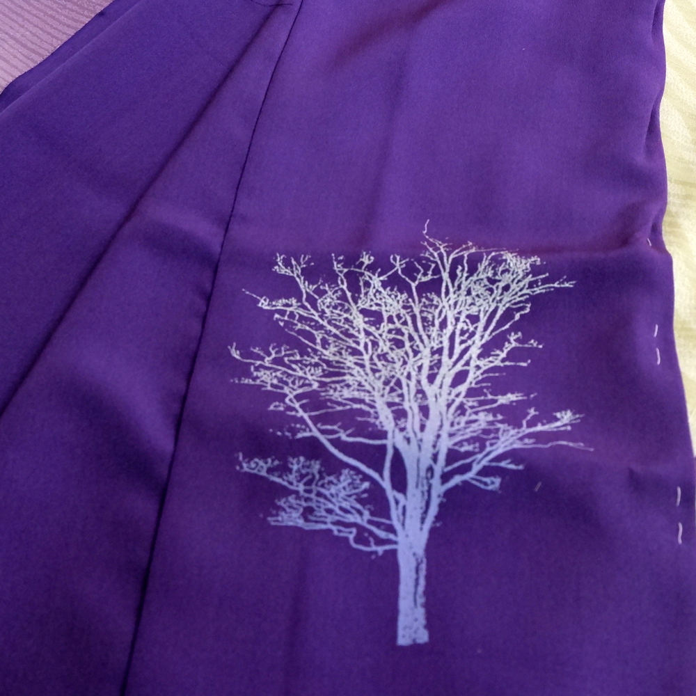 山本唯与志謹製　訪問着【曲線】　