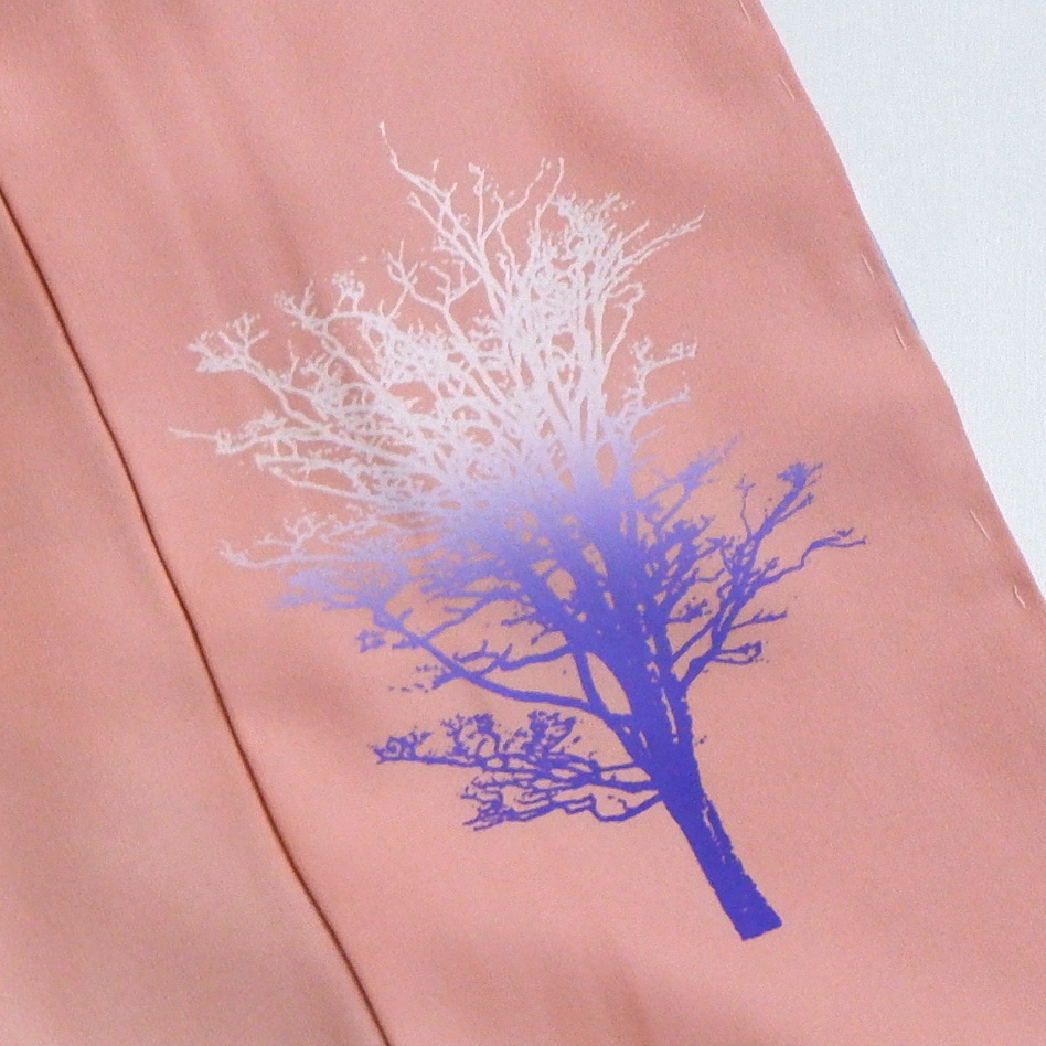 山本唯与志謹製　訪問着【木の枝】　