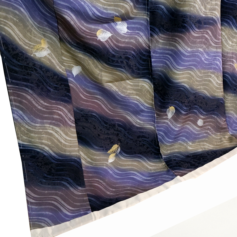 山本唯与志謹製　訪問着【葉】　