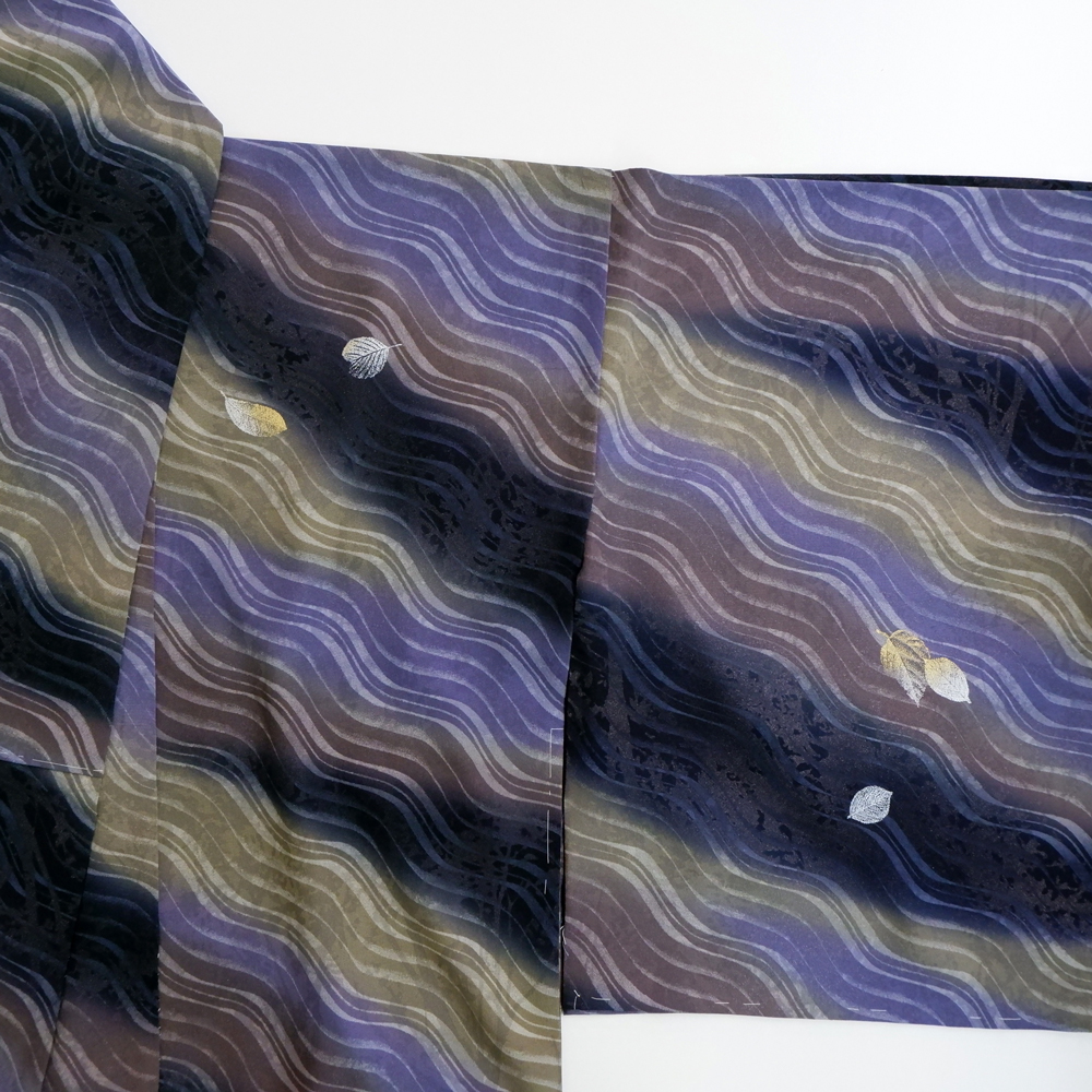 山本唯与志謹製　訪問着【葉】　