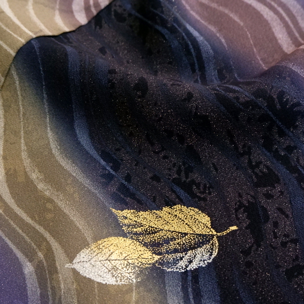 山本唯与志謹製　訪問着【葉】　