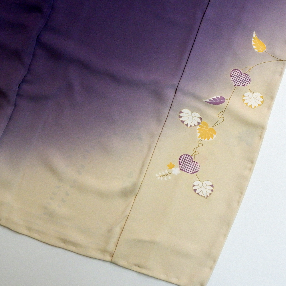 工芸キモノ野口謹製　色留袖【菊に葵】　