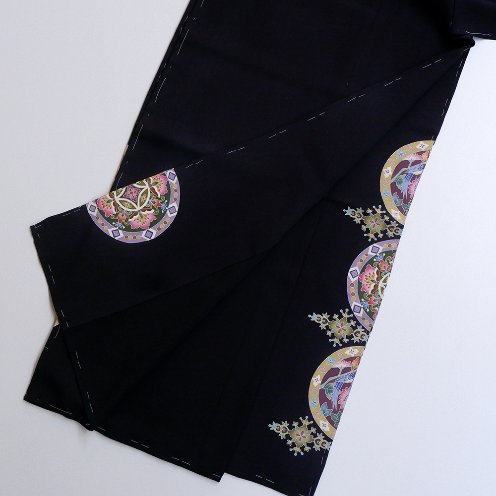 源寛作　本加賀友禅　色留袖【吉祥華鳥文】　