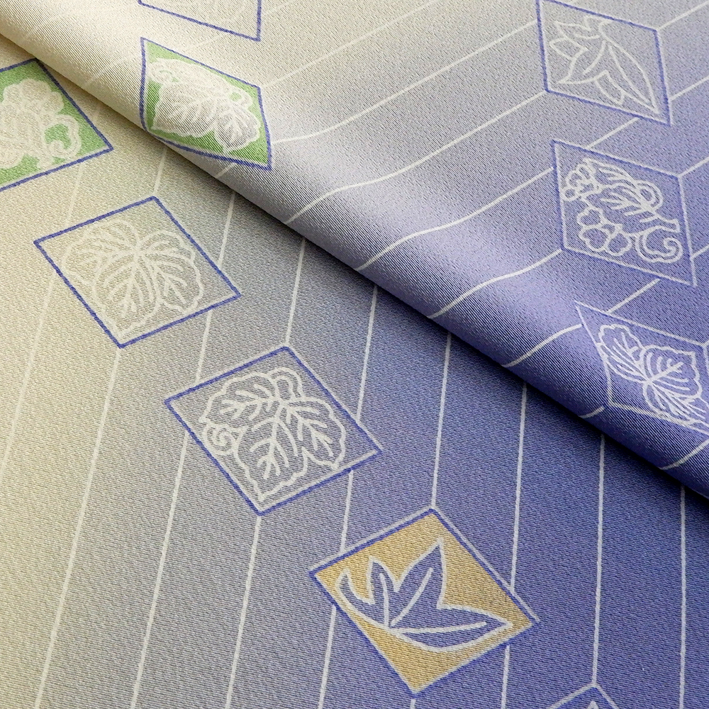 山本唯与志謹製　小紋反【彩華　縞】　