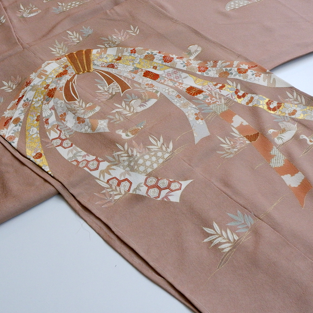 正絹　訪問着【束ね熨斗】　