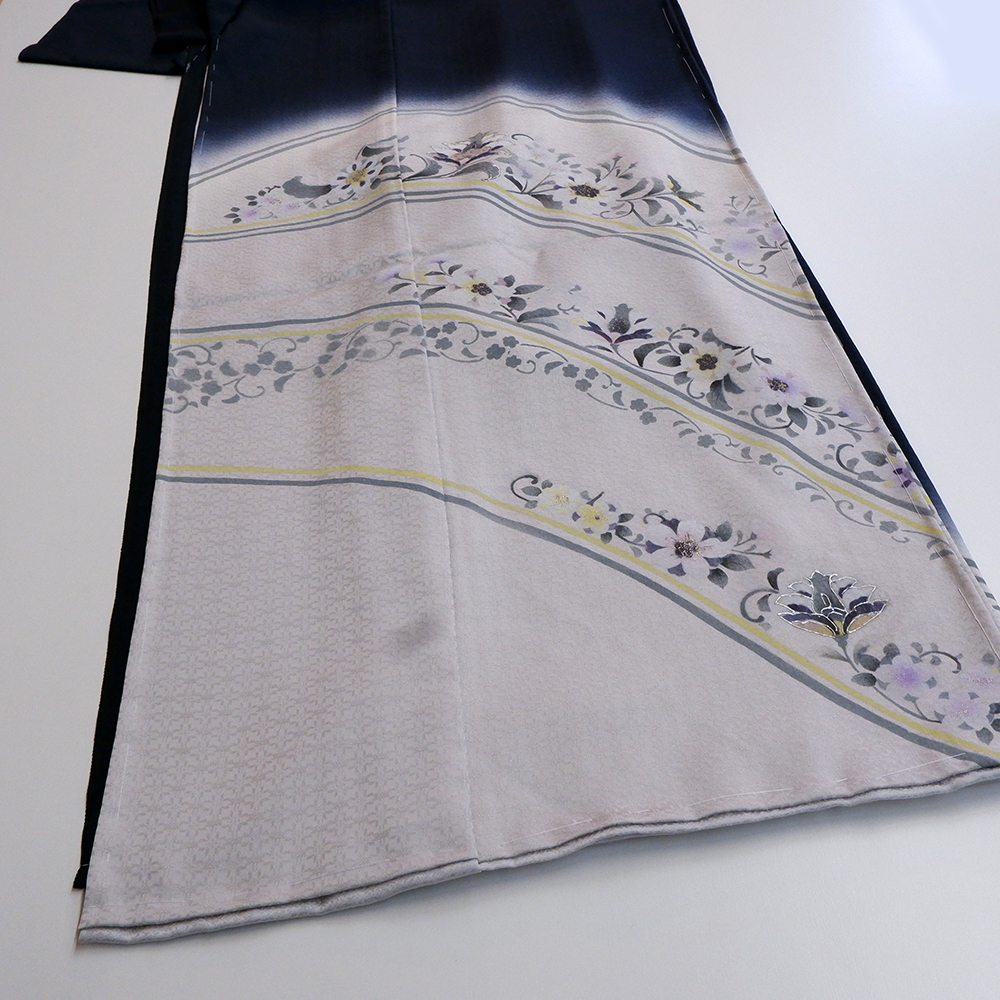 正絹　訪問着【洋花】　