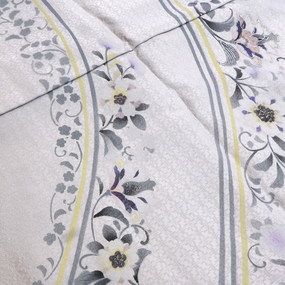 正絹　訪問着【洋花】　