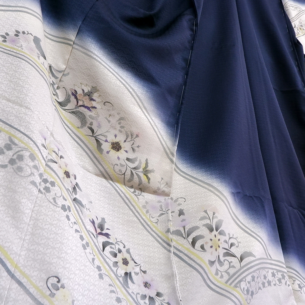 正絹　訪問着【洋花】　