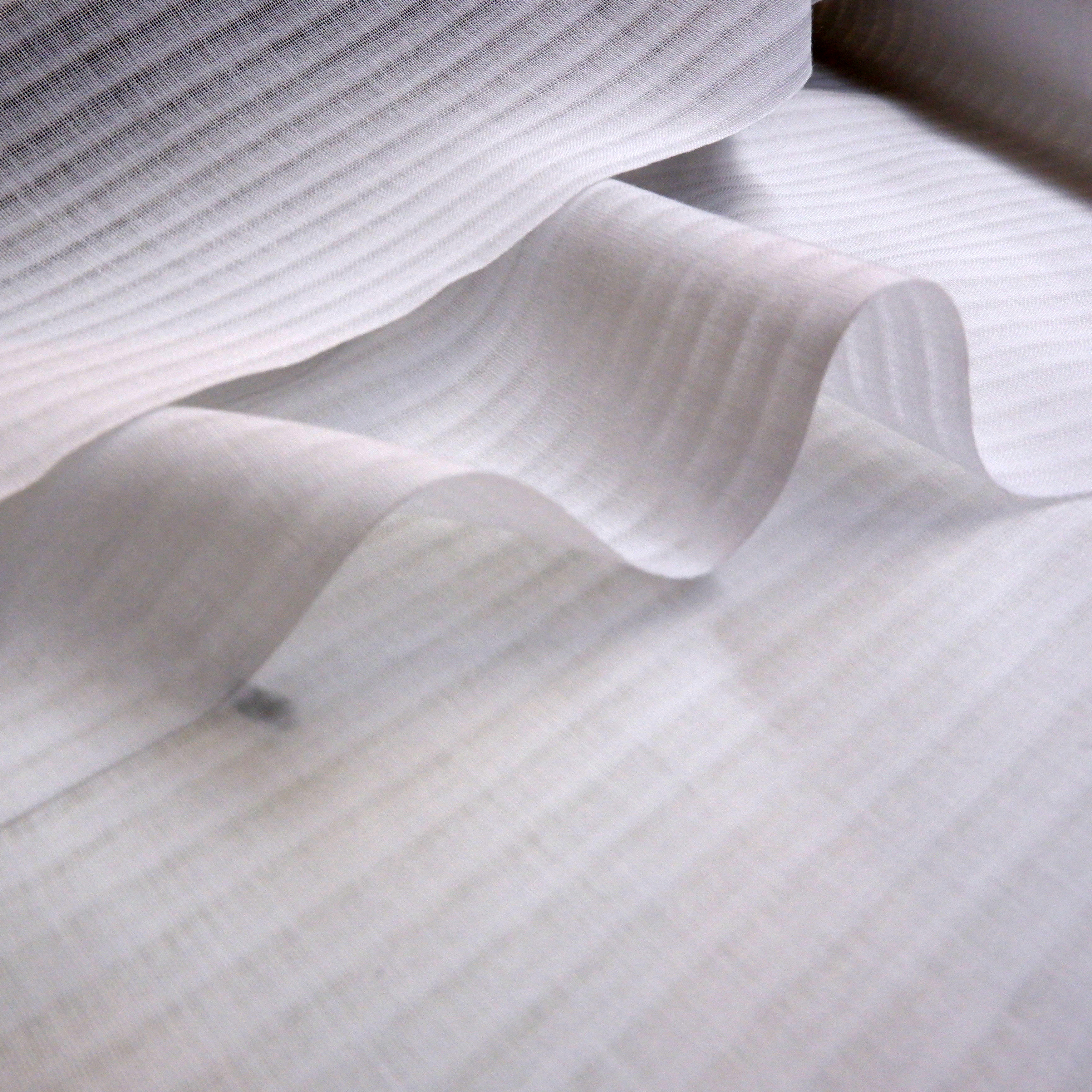 東レ　爽竹　夏襦袢【白　縞】　