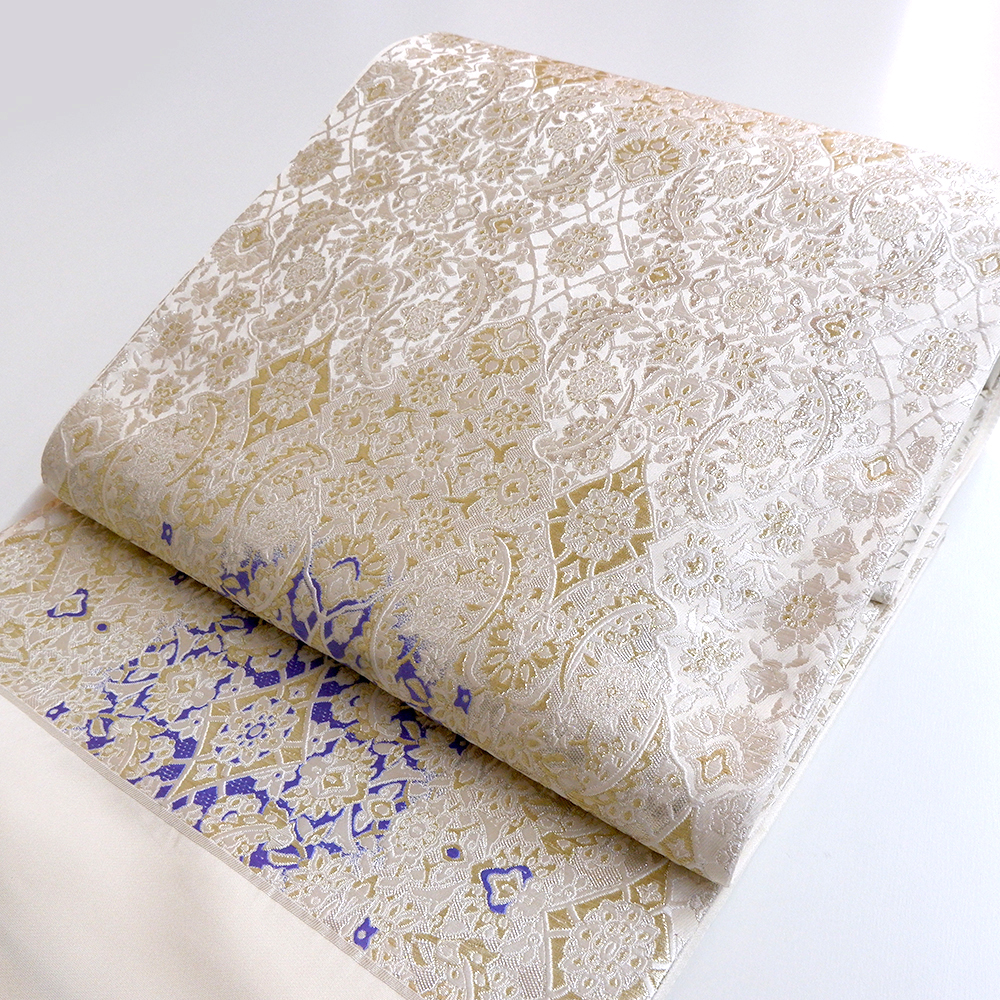 泰生織物　西陣織特選袋帯【アラベスク文様】　