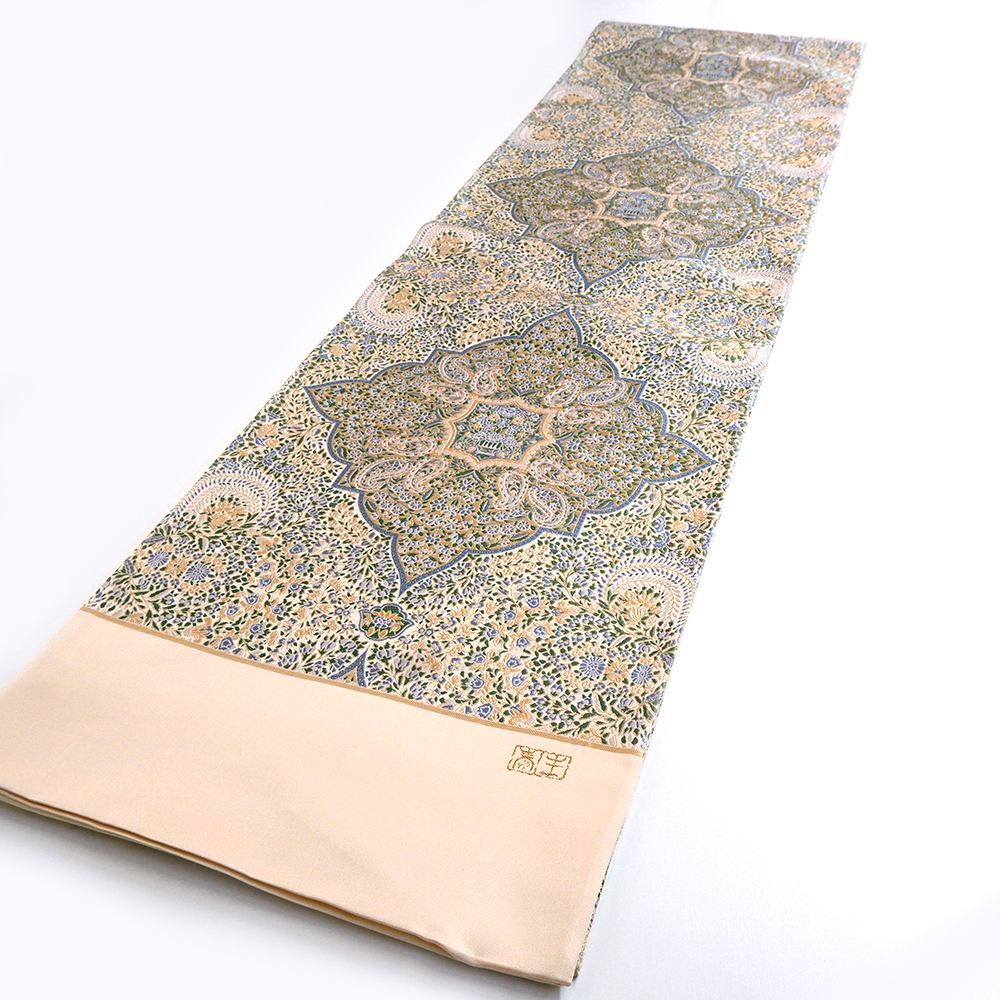 泰生織物　西陣織特選袋帯【エスニック文様】　