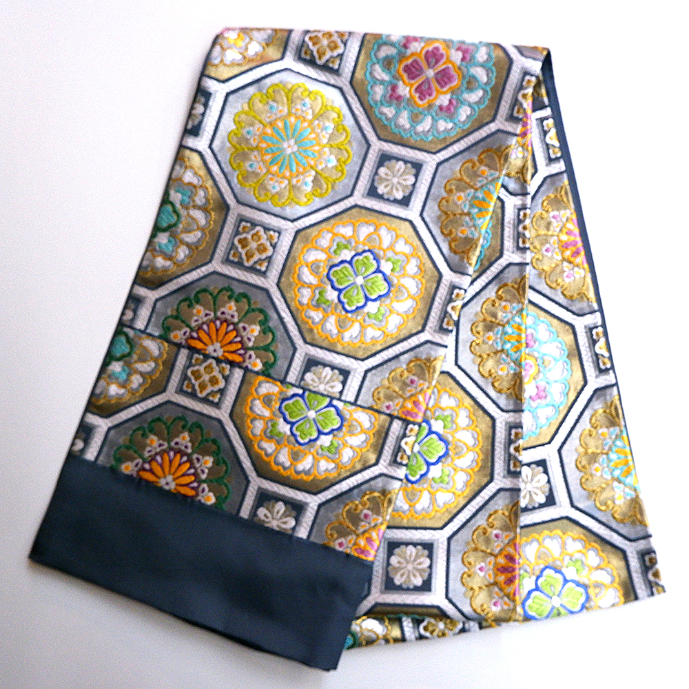 都謹製　本場筑前博多織　西陣織袋帯【蜀江華文】　