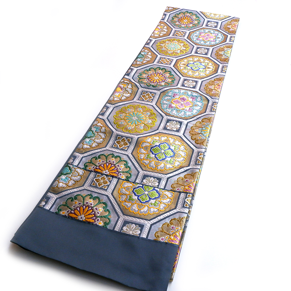 都謹製　本場筑前博多織　西陣織袋帯【蜀江華文】　