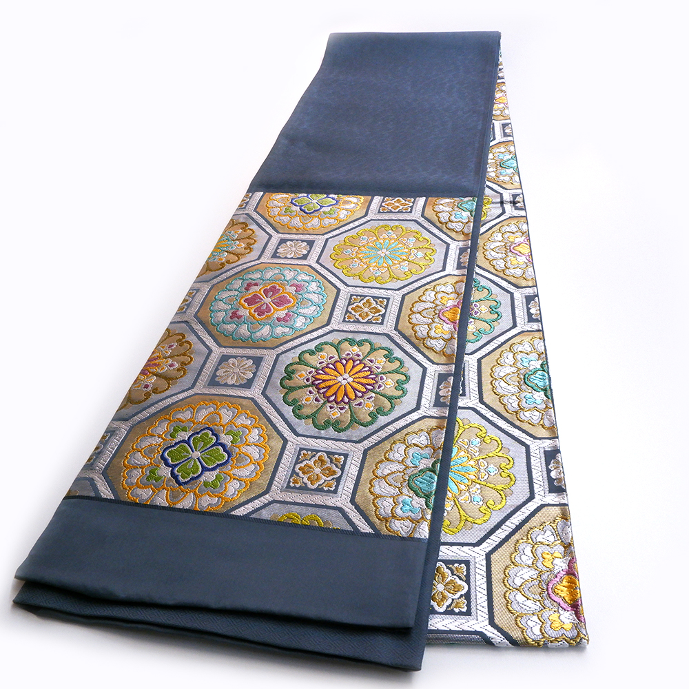 都謹製　本場筑前博多織　西陣織袋帯【蜀江華文】　