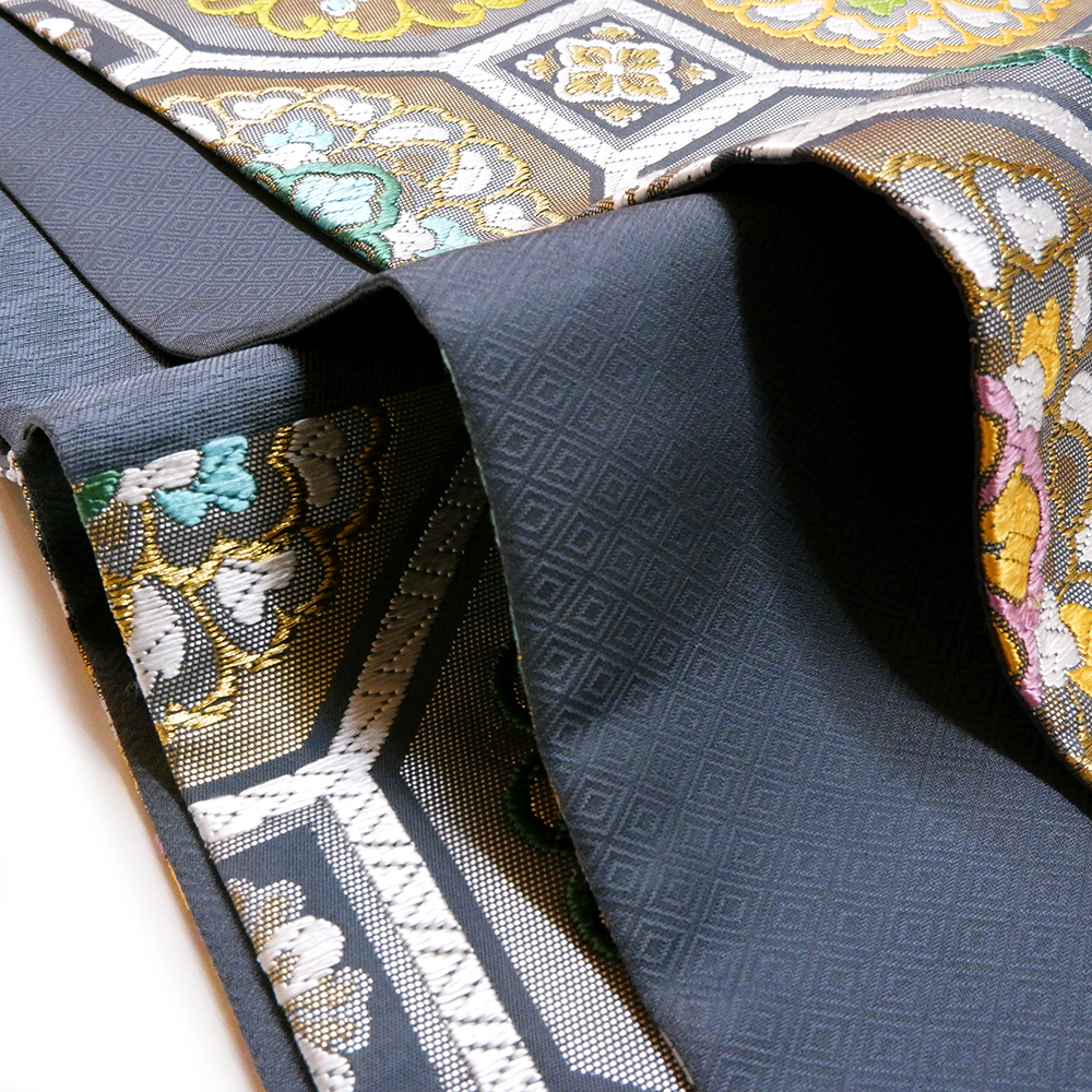 都謹製　本場筑前博多織　西陣織袋帯【蜀江華文】　