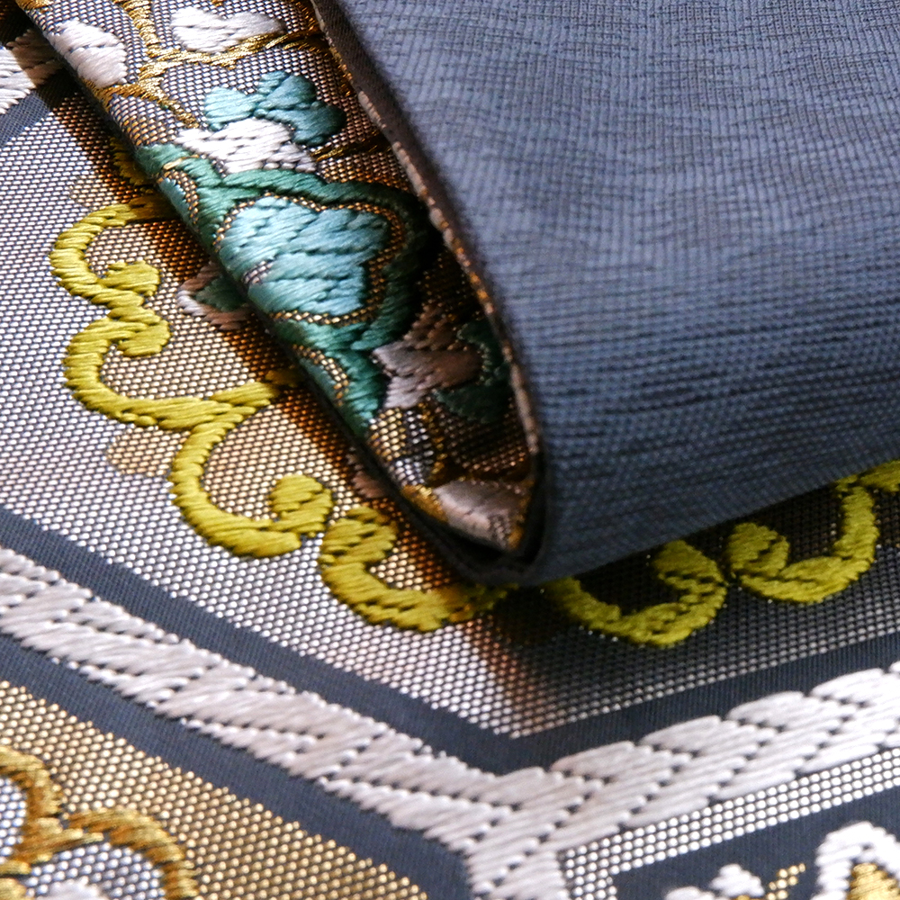 都謹製　本場筑前博多織　西陣織袋帯【蜀江華文】　