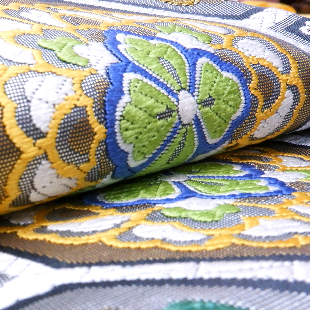 都謹製　本場筑前博多織　西陣織袋帯【蜀江華文】　