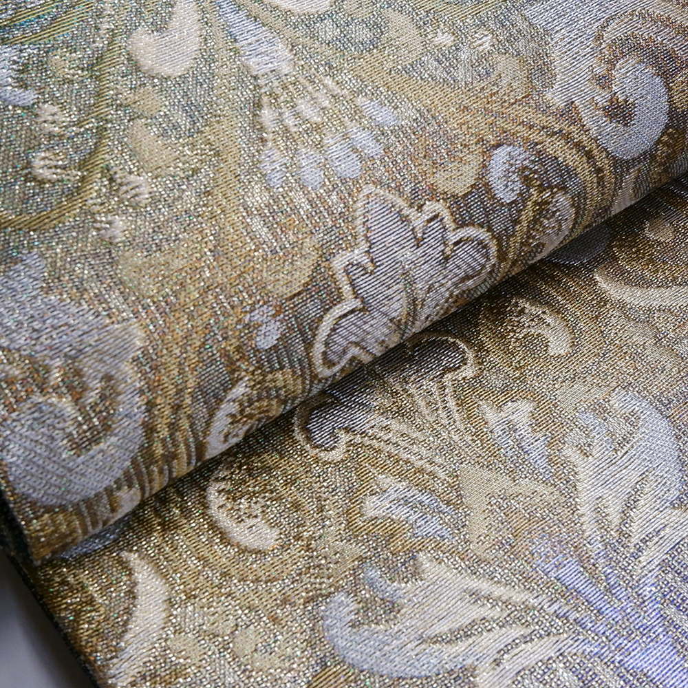 佐波理謹製　袋帯【唐花重文反】　