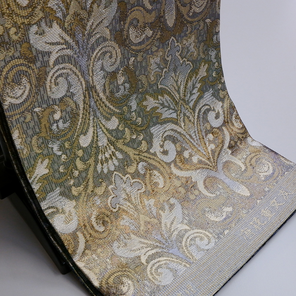 佐波理謹製　袋帯【唐花重文反】　