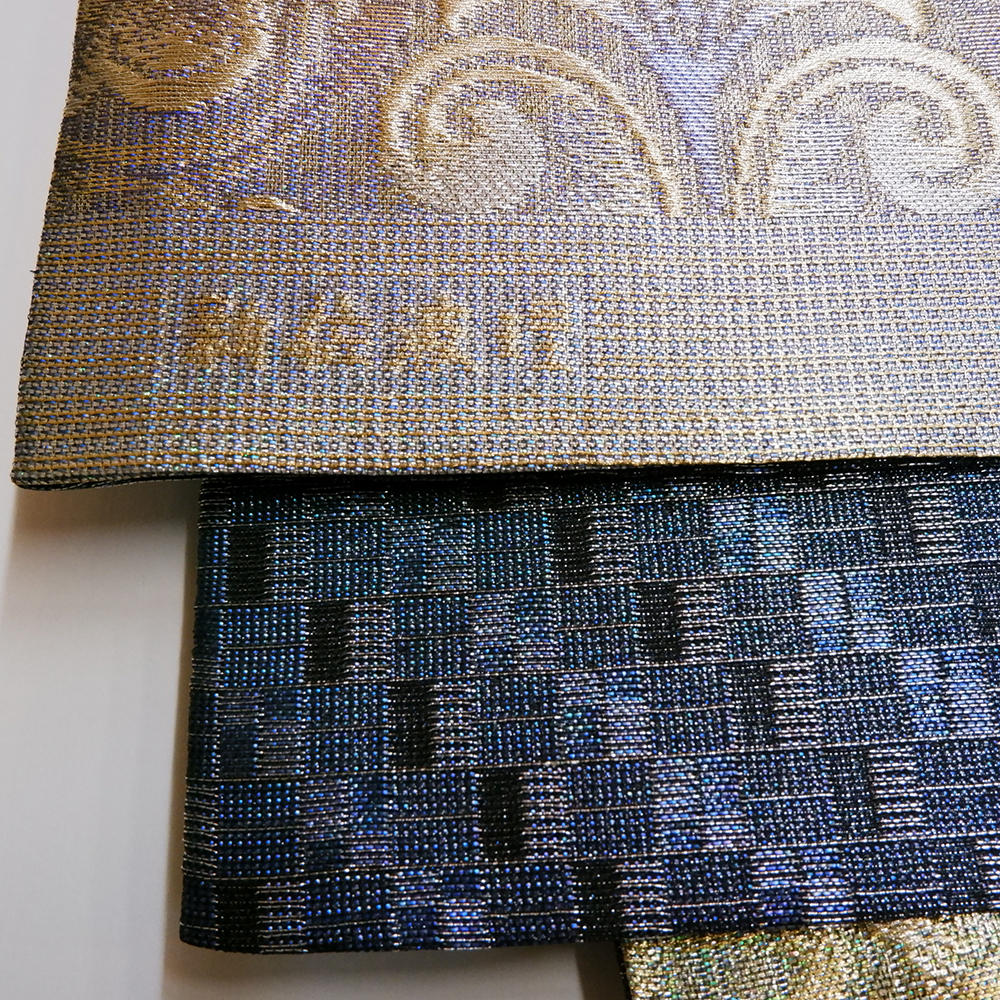 佐波理謹製　袋帯【唐花重文反】　