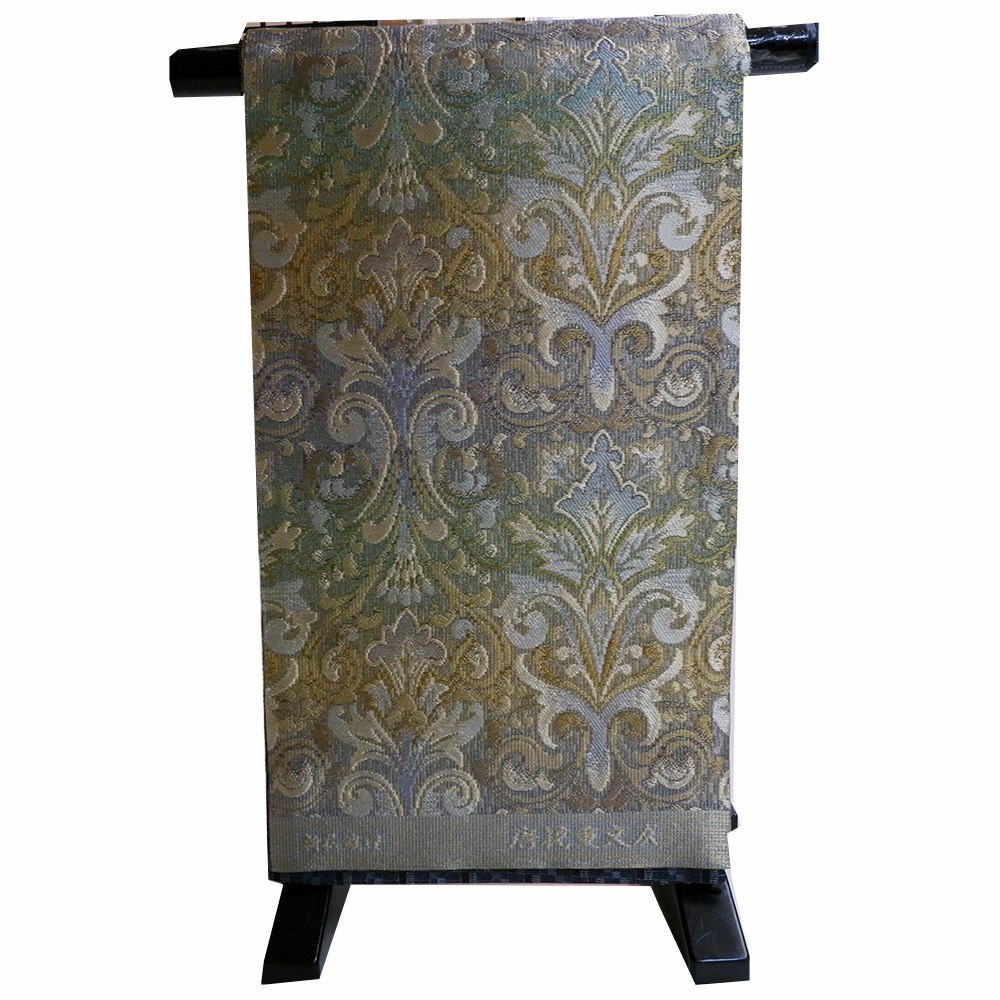 佐波理謹製　袋帯【唐花重文反】　