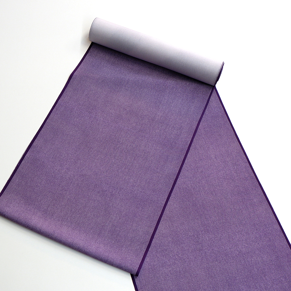 竺仙謹製　江戸小紋万　玉縞　万筋　紫　