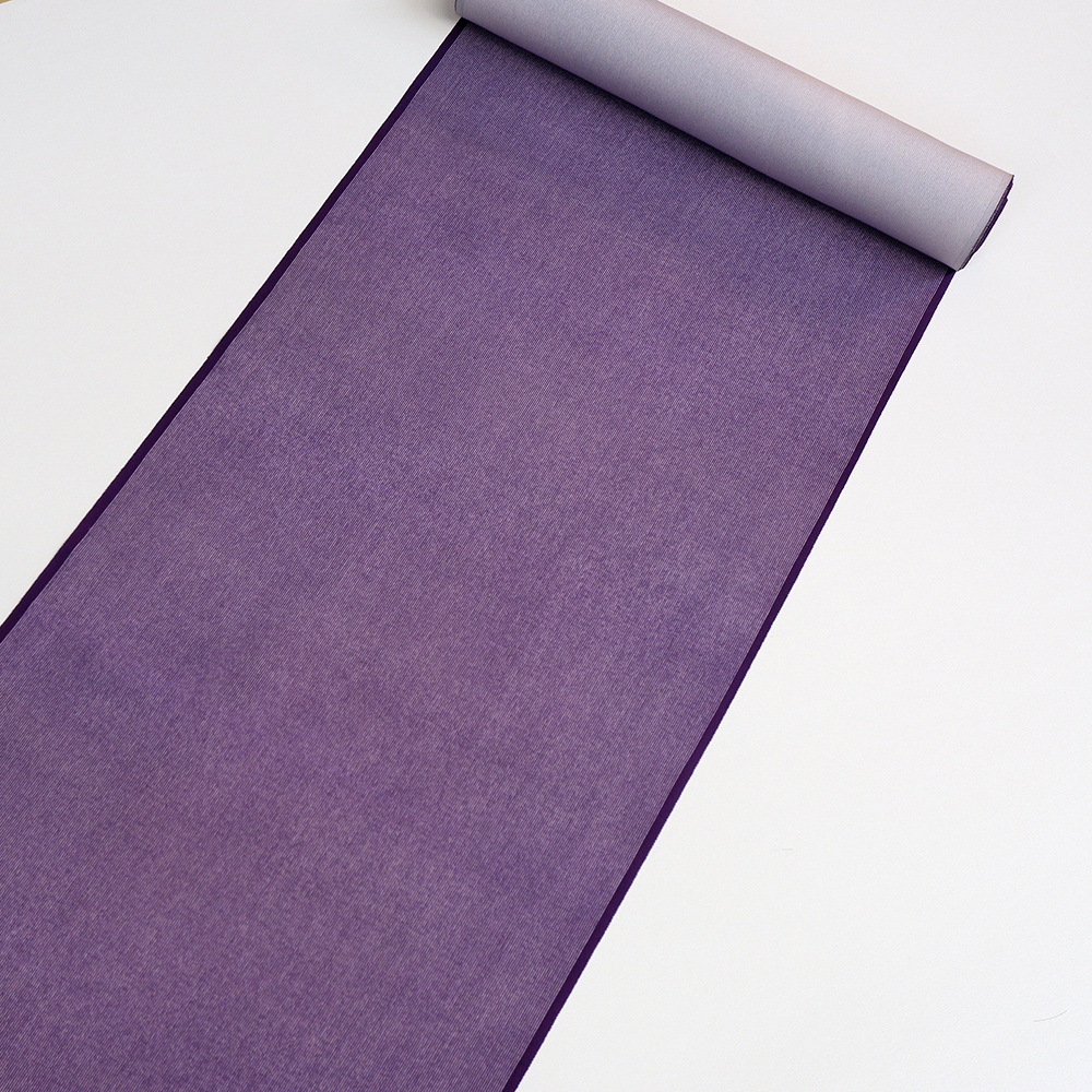 竺仙謹製　江戸小紋万　玉縞　万筋　紫　