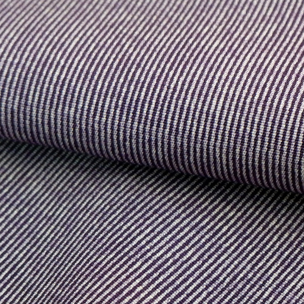 竺仙謹製　江戸小紋万　玉縞　万筋　紫　