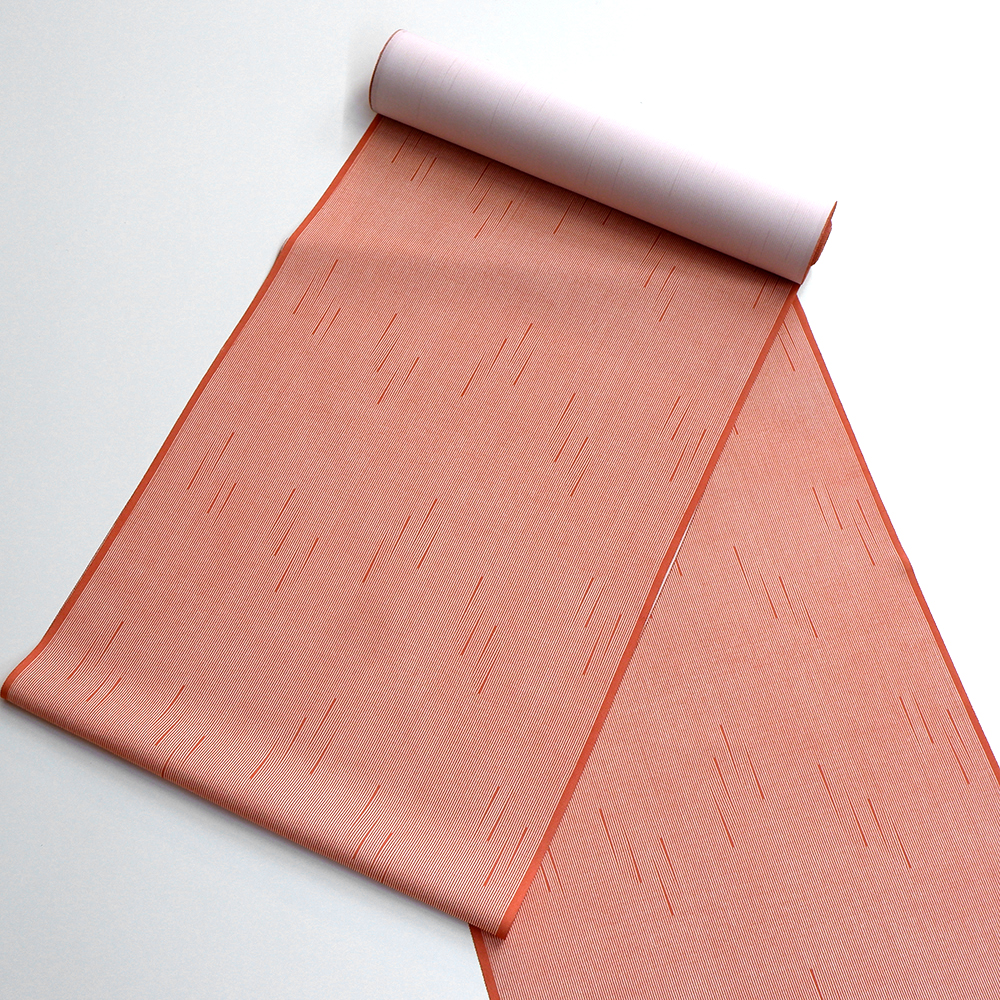 竺仙謹製　江戸小紋万　雨入り万筋　