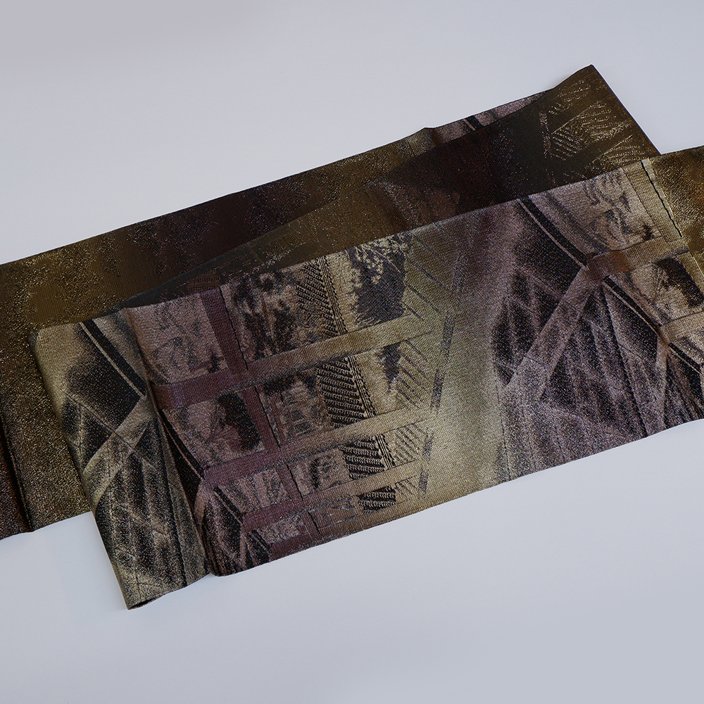 佐波理謹製　本袋帯【屋敷の庭】　