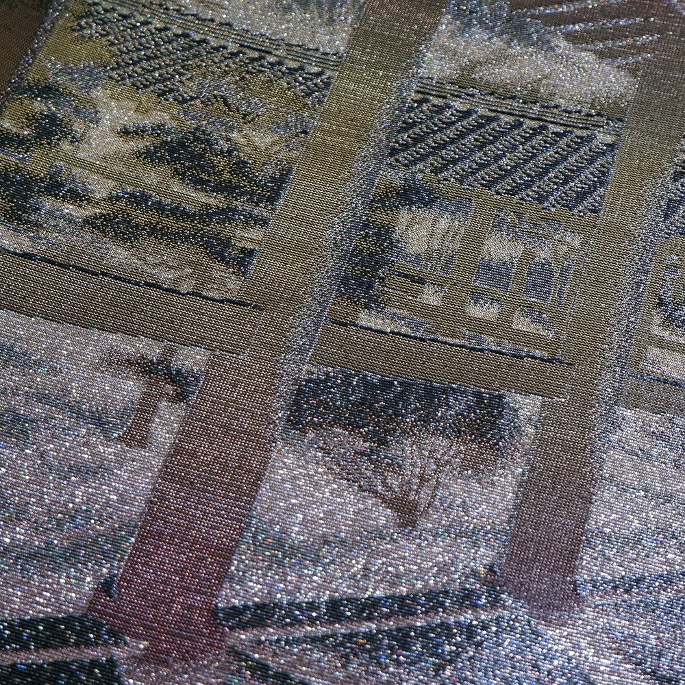 佐波理謹製　本袋帯【屋敷の庭】　