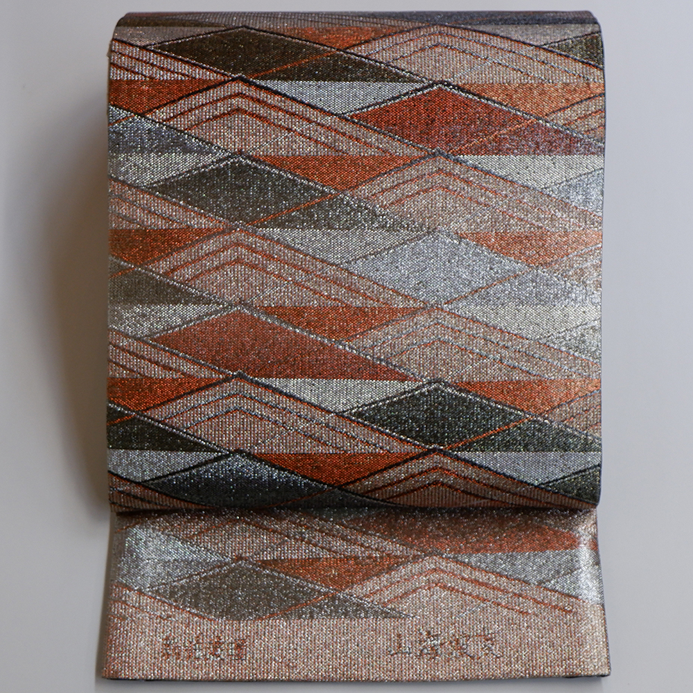 佐波理謹製　袋帯【海山波友】　