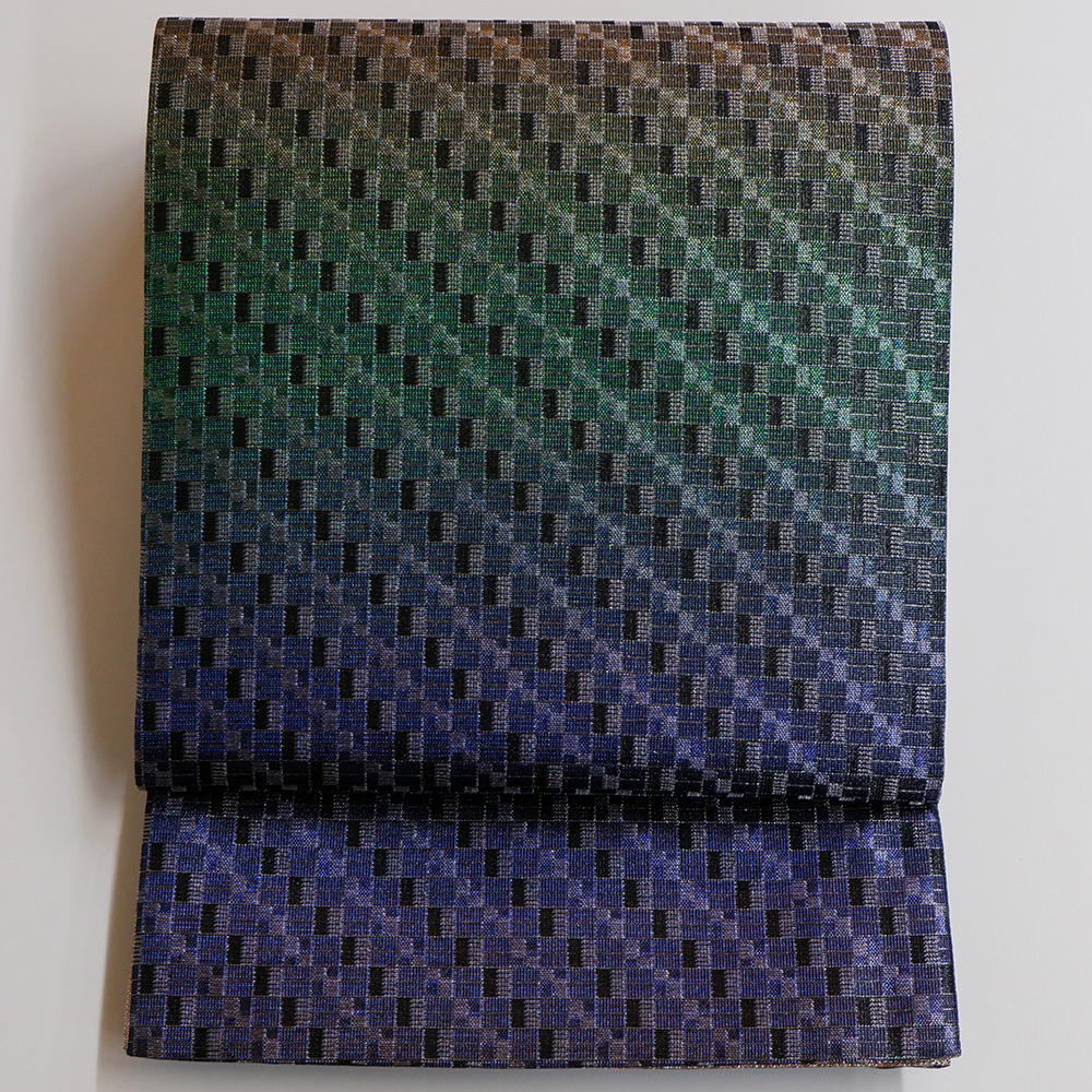 佐波理謹製　袋帯【海山波友】　