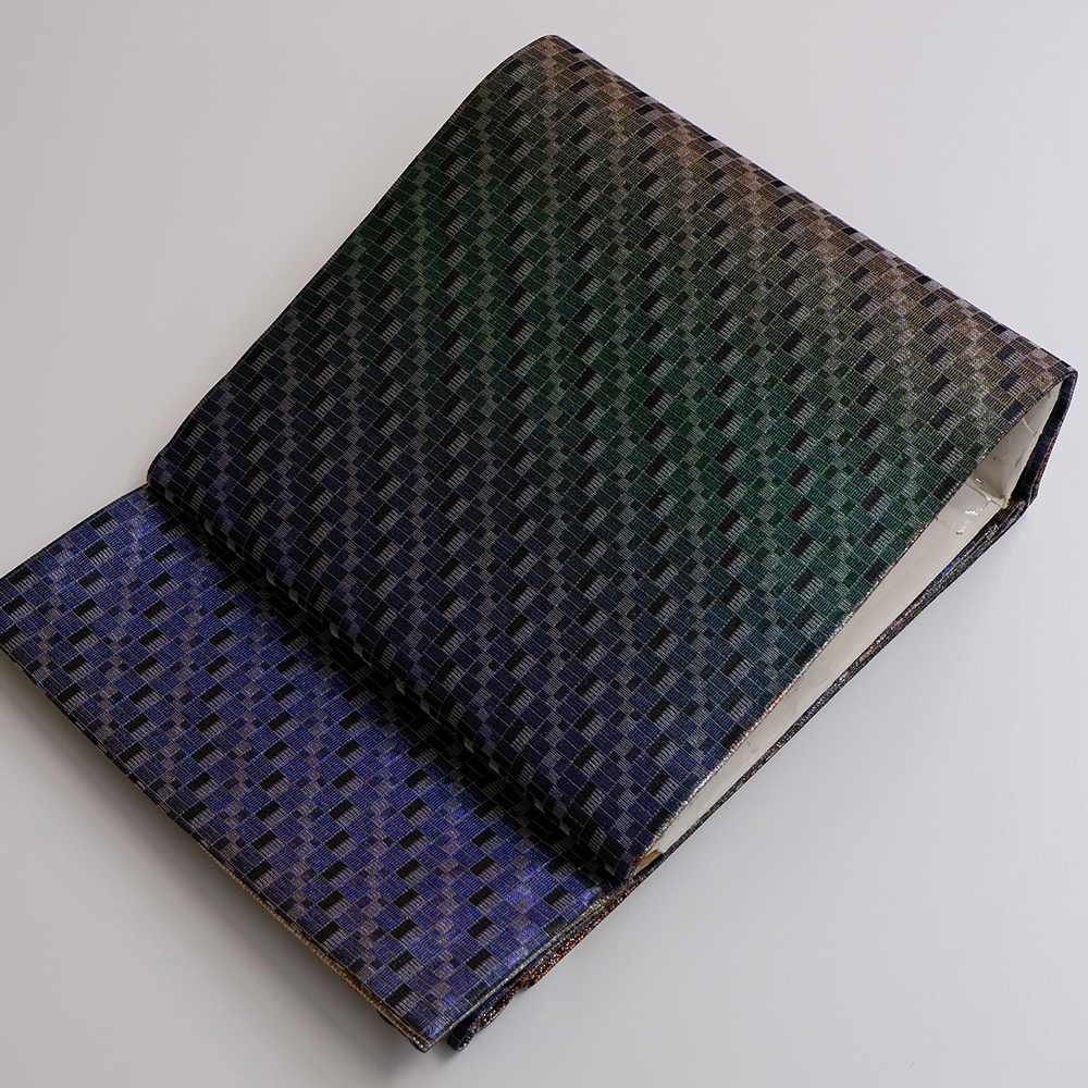 佐波理謹製　袋帯【海山波友】　