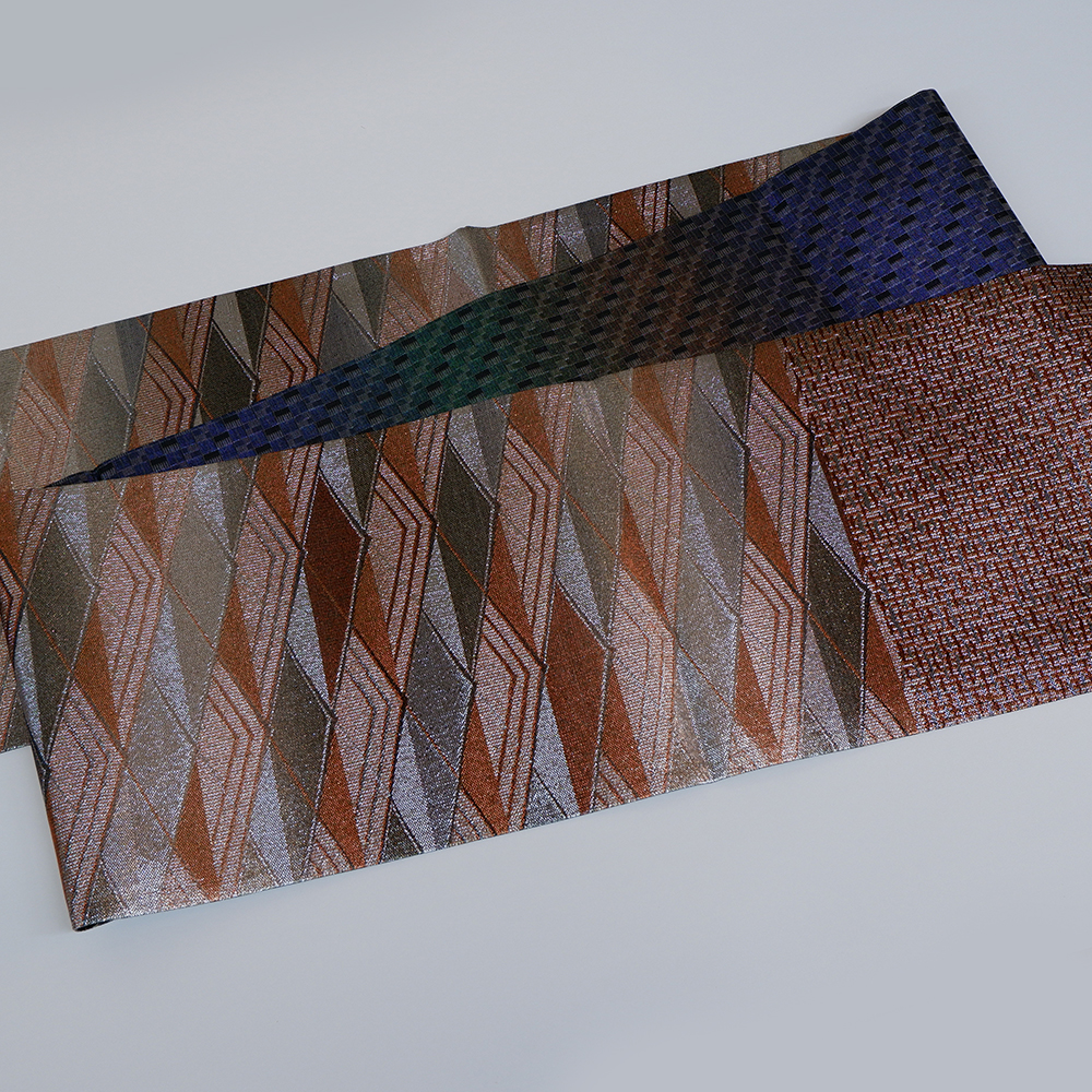 佐波理謹製　袋帯【海山波友】　