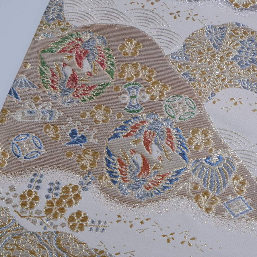 特選　袋帯【山に吉祥文様】　