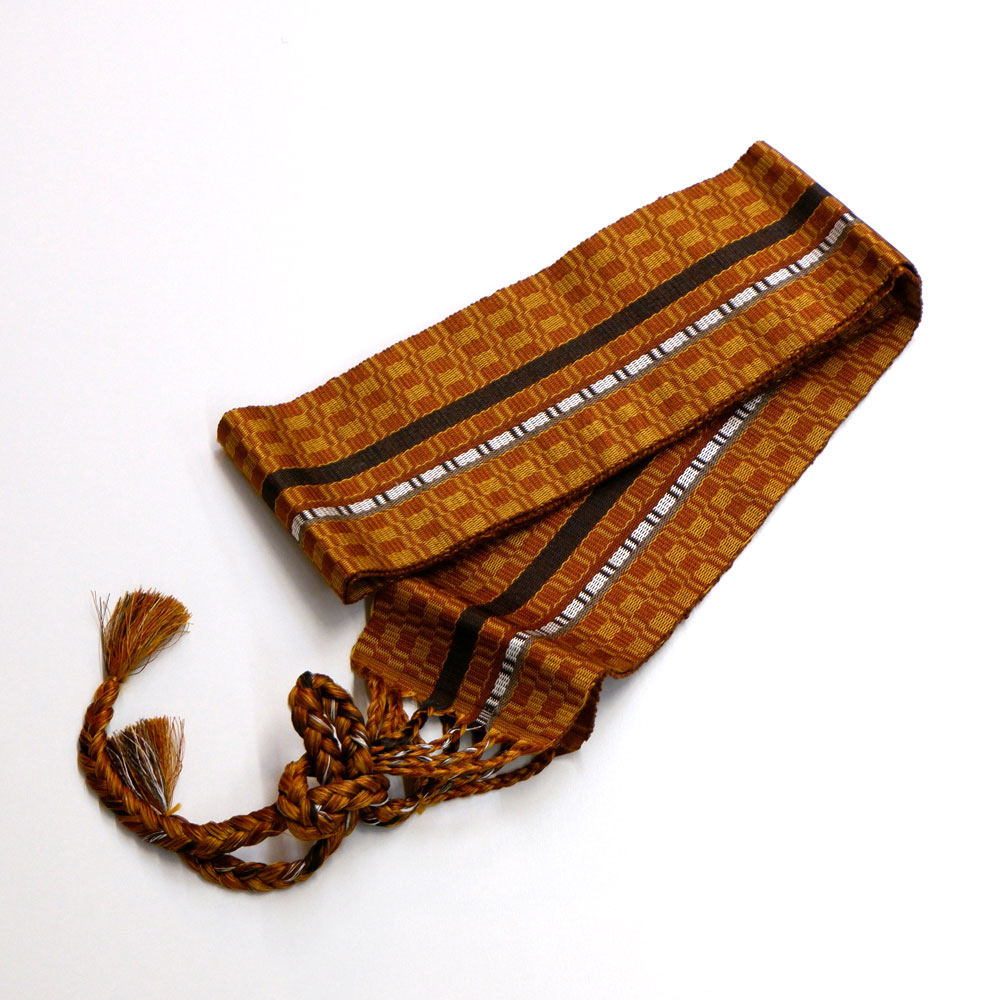 本場黄八丈の手織り角帯