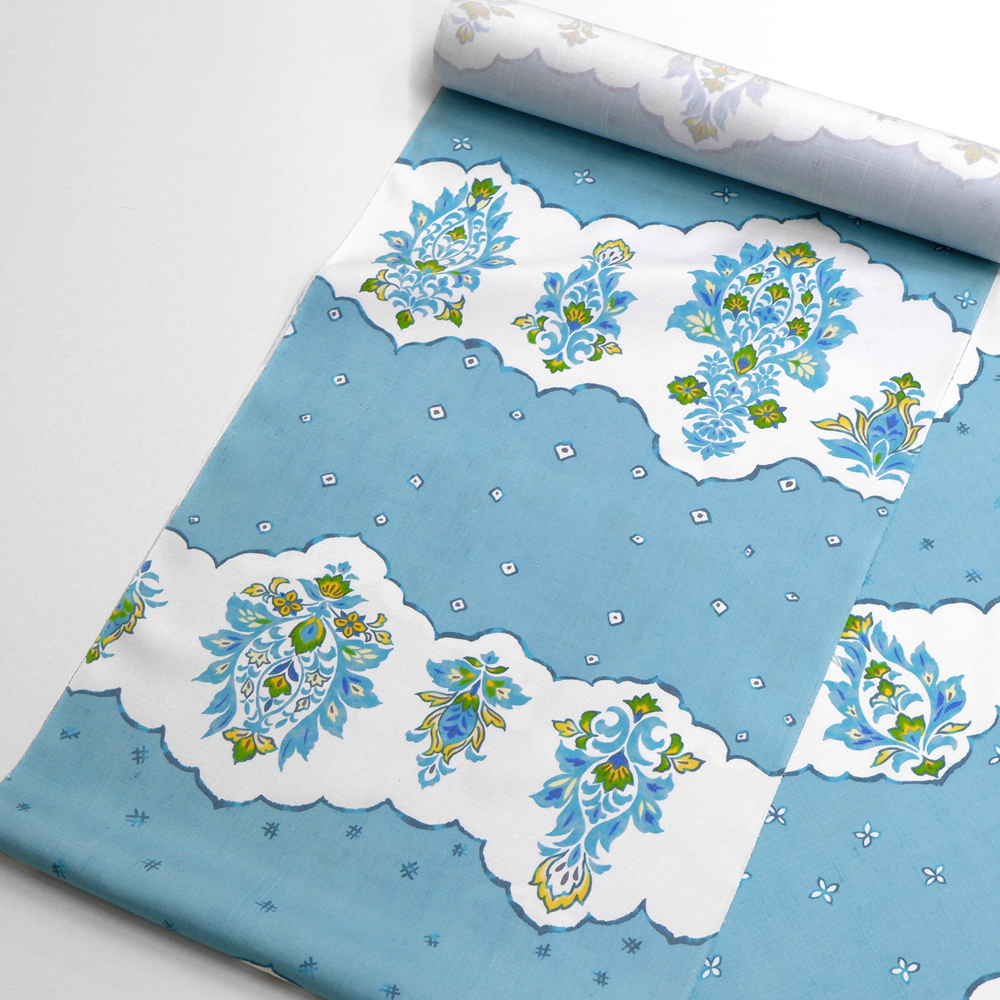 結城紬　着尺反【横段】　