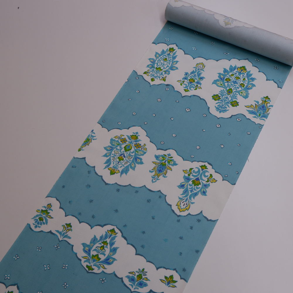 結城紬　着尺反【横段】　