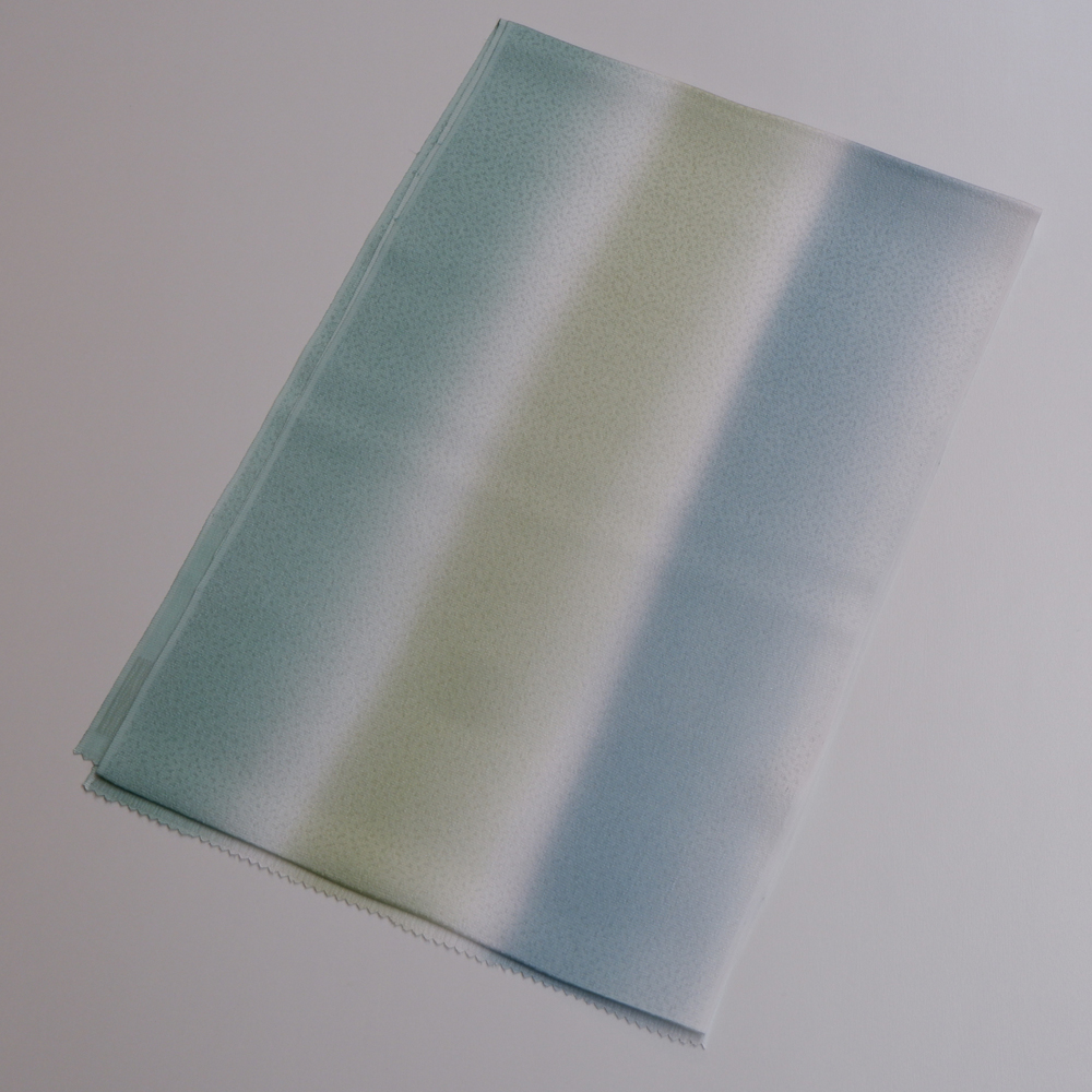 紐の渡敬謹製　正絹帯揚げ【緑】