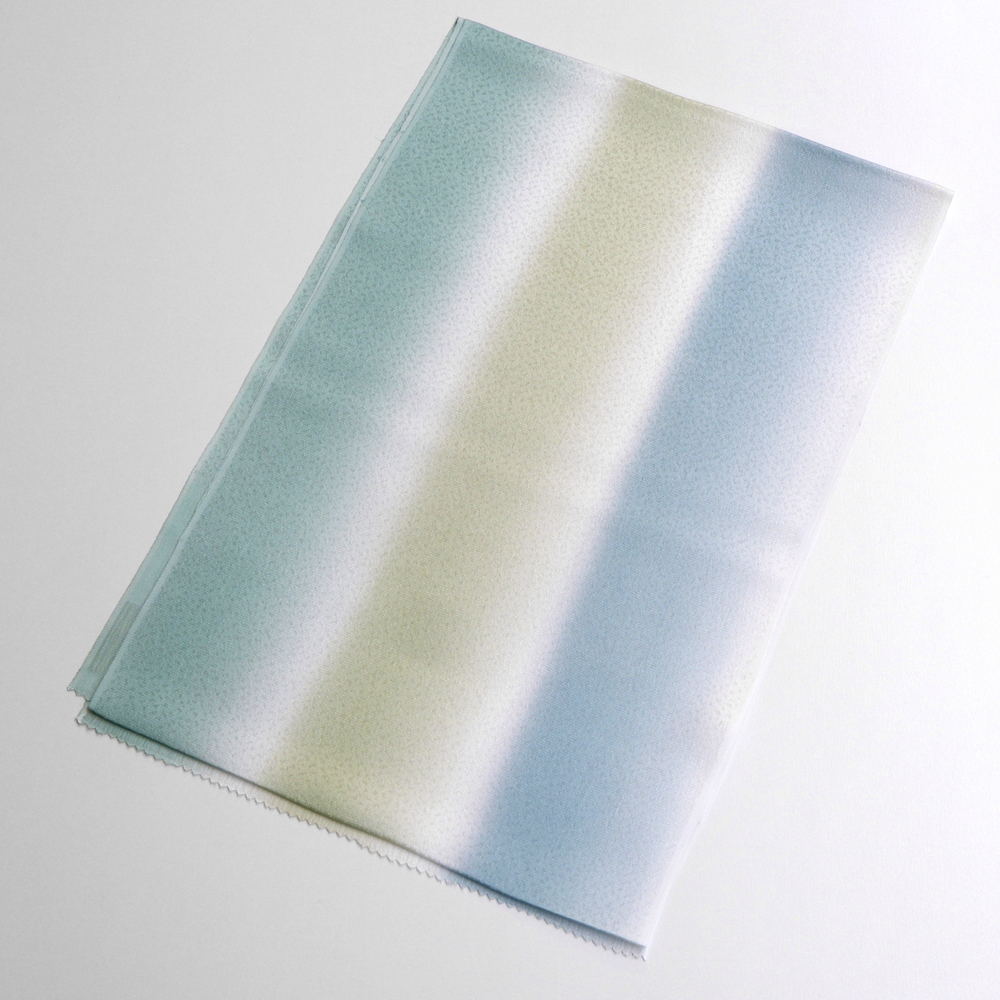 紐の渡敬謹製　正絹帯揚げ【緑】