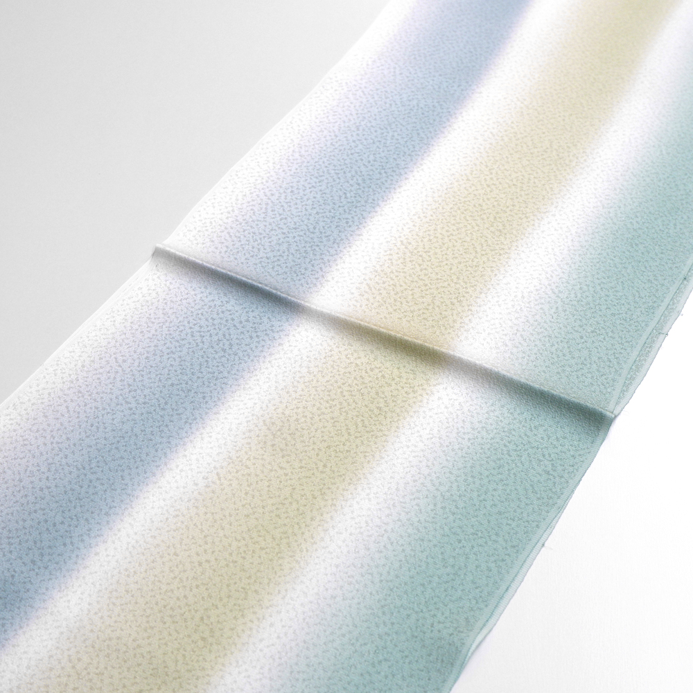 紐の渡敬謹製　正絹帯揚げ【緑】