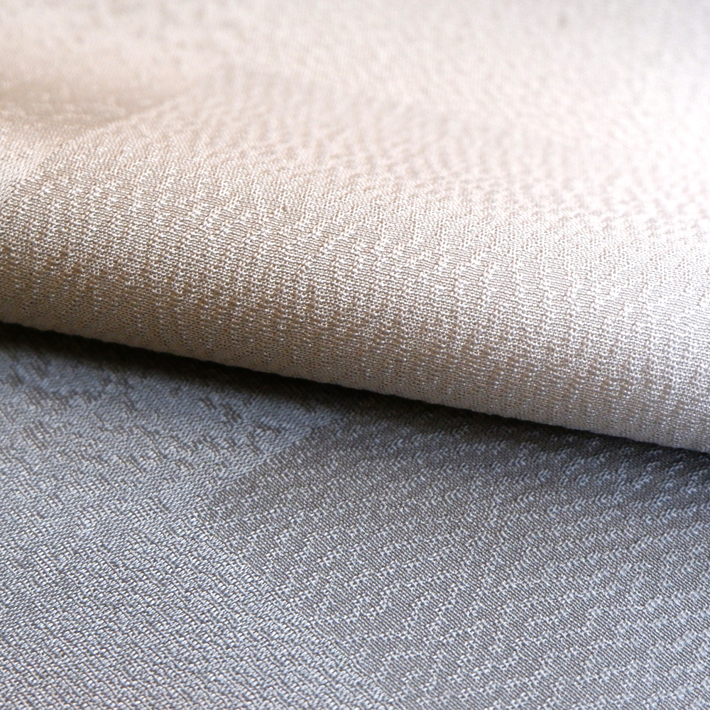 紐の渡敬謹製　正絹帯揚げ【灰ぼかし】