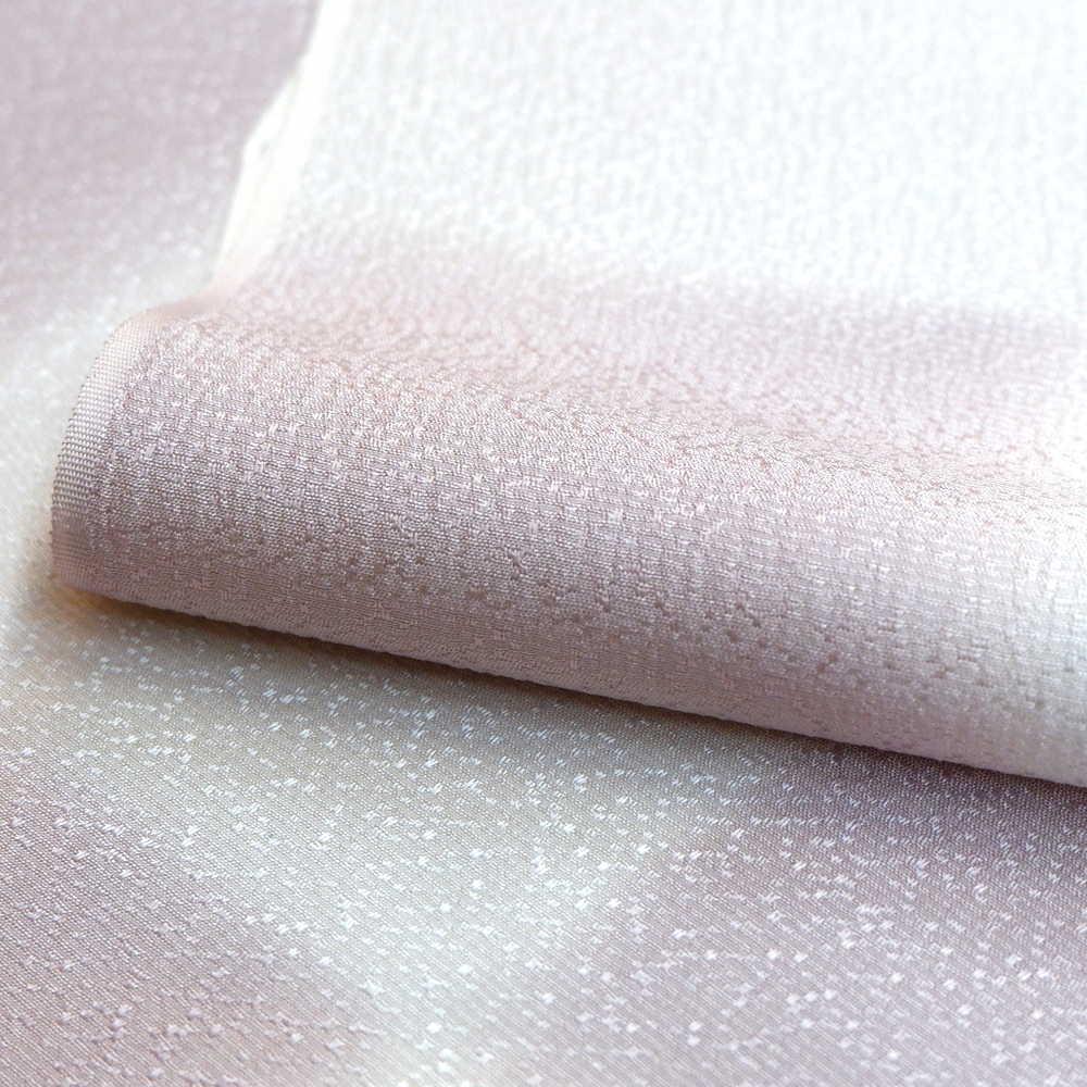 紐の渡敬謹製　正絹帯揚げ【市松　ピンク】