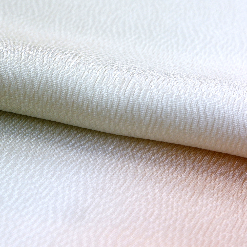 紐の渡敬謹製　正絹帯揚げ【ベージュ×薄橙】