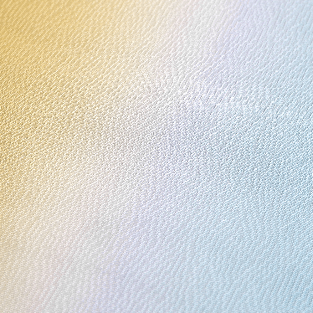 紐の渡敬謹製　正絹帯揚げ【辛子色×水色】