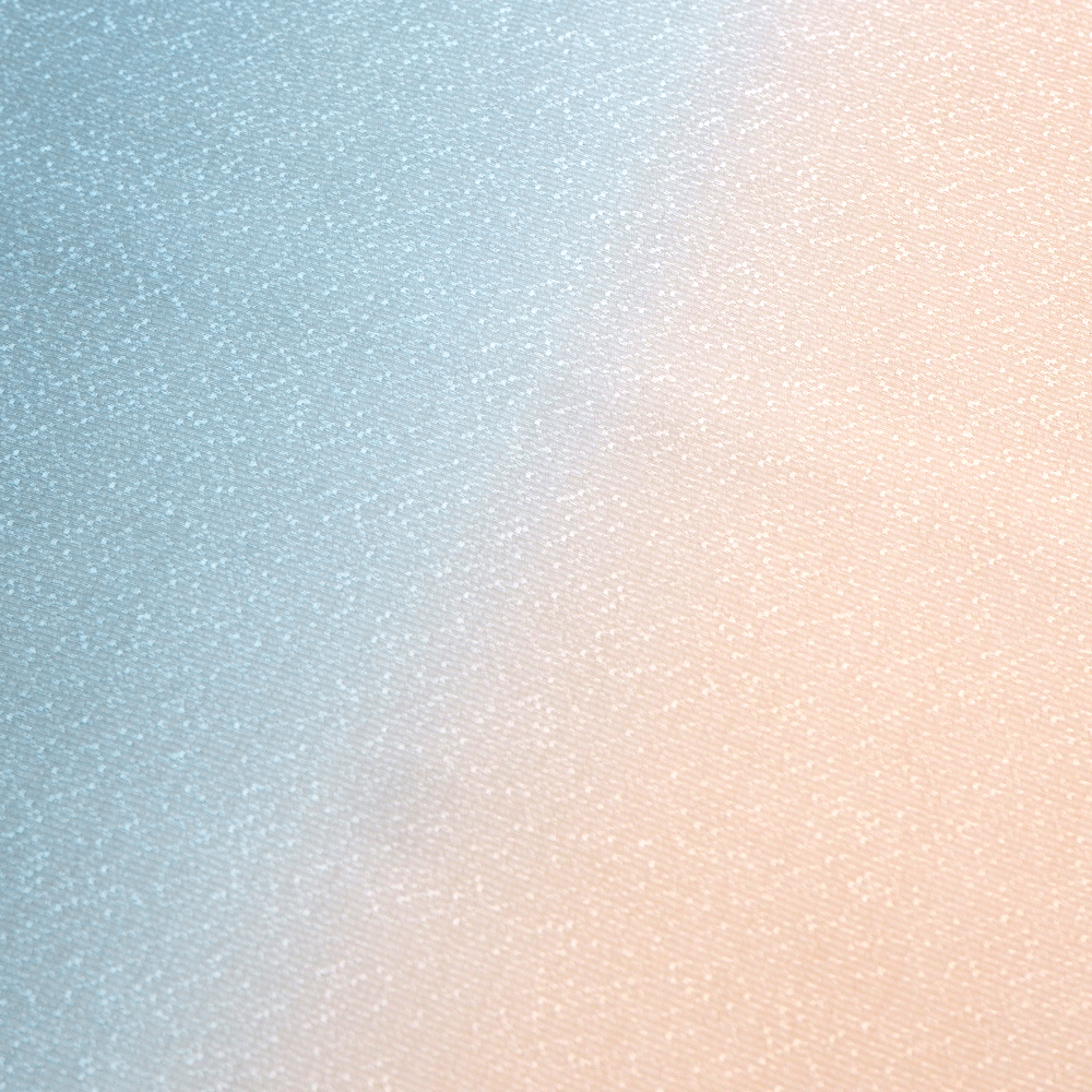 紐の渡敬謹製　正絹帯揚げ【薄緑×橙】