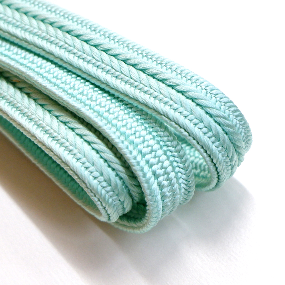 紐の渡敬謹製　正絹帯締め【水色】