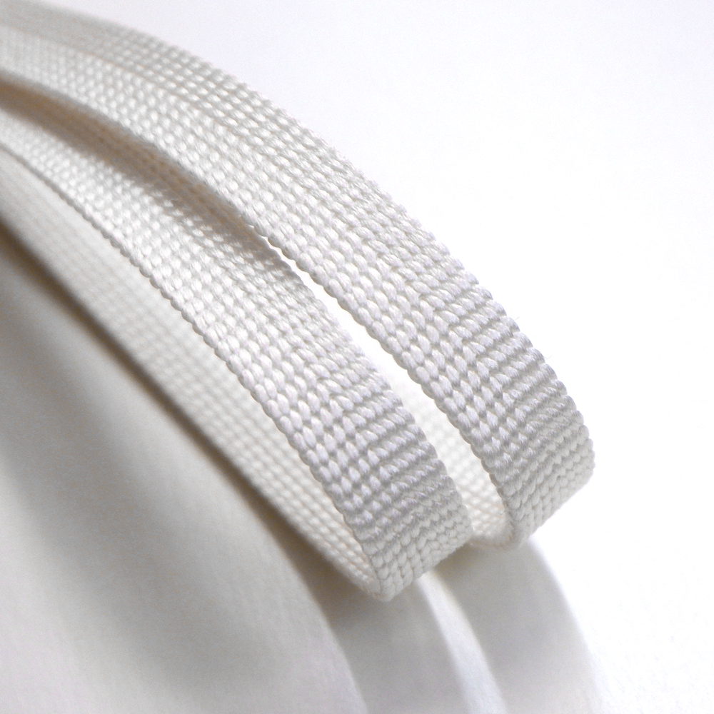 紐の渡敬謹製　正絹　三分紐【白】