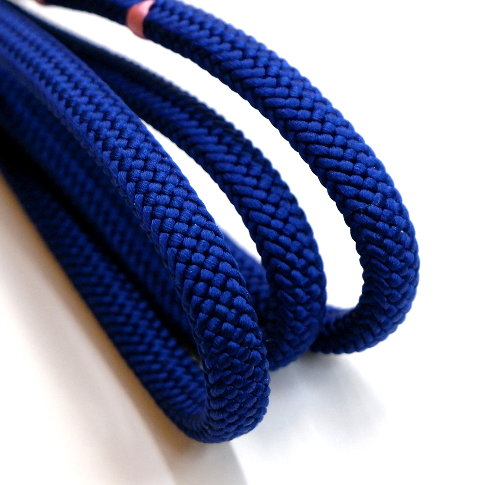 紐の渡敬謹製　正絹帯締め【青】